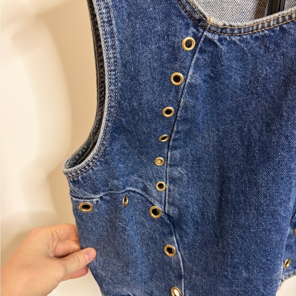 Zara Blue Denim Top - Picture 3 of 5